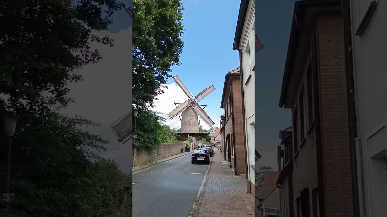 старая мельница крутится вертится.... Ксантен в Германии