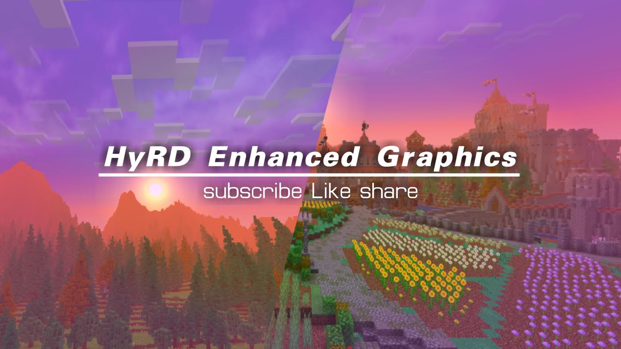 Rhg Minecraft Mod Best Shader HyRD Enhanced Graphics Minecraft PE 1.19/1.20 Renderdragon ...
