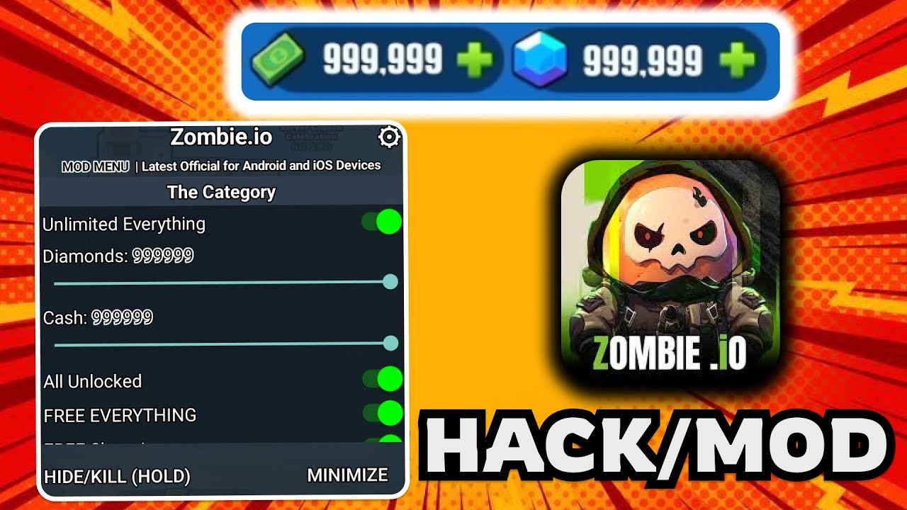 Zombie.io HACK/MOD Menu 2026 💀 Unlimited Diamonds, Cash & God Mode (iOS/Android)