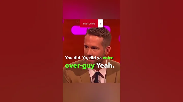 Is Ryan Reynolds The Voice Over Guy?😂 #ryanreynolds #shorts #grahamnorton