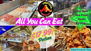 Buffet $17.99/Người👍All You Can Eat 🔥Dim Sum & Seafood ở Dallas Fort Worth Texas #amthuc #buffet