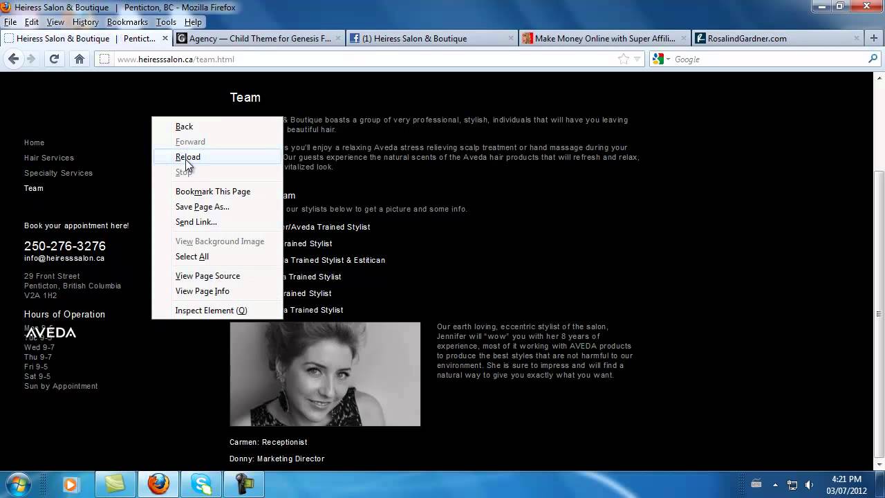 Local Business Websites: Beauty Salon