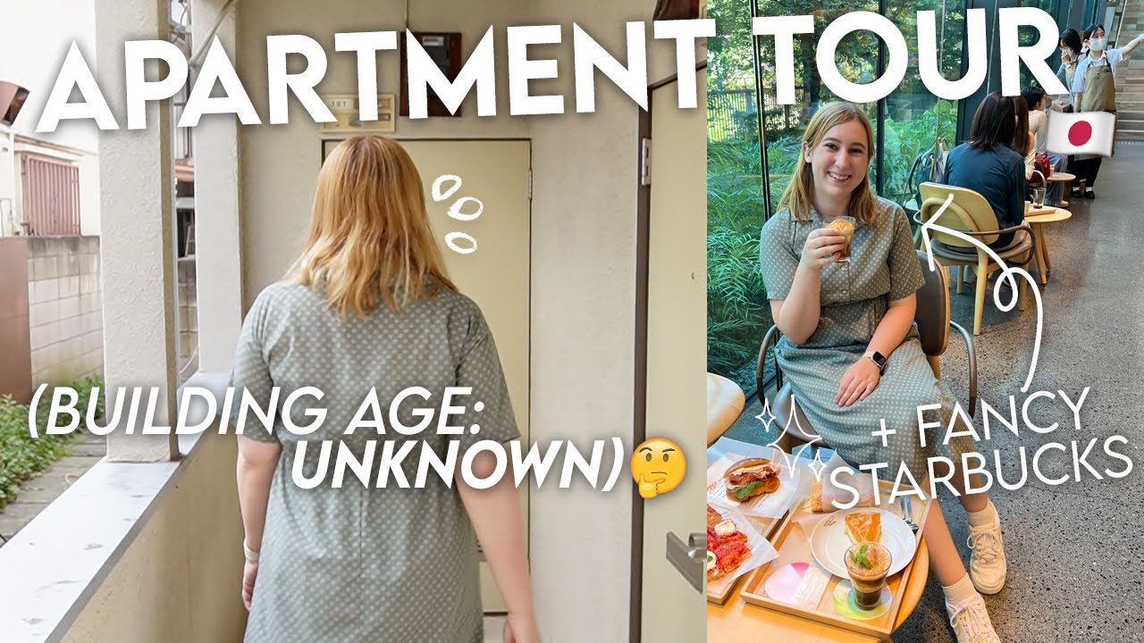 living in japan 🇯🇵 |  JAPANESE APARTMENT TOUR (a bit spooky) + my favorite starbucks in tokyo