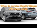 Toyota Kluger service oil change step by step how to 2.5 L petrol hybrid