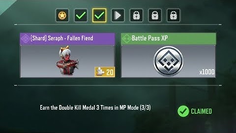 Call of Duty Mobile Earn Double Kill Medal 3 Times in MP Mode Task Complete