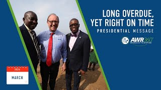 video thumbnail for March 2024 President’s Video: “Long Overdue, Yet Right on Time”