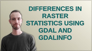 Gis: Differences in raster statistics using gdal and gdalinfo