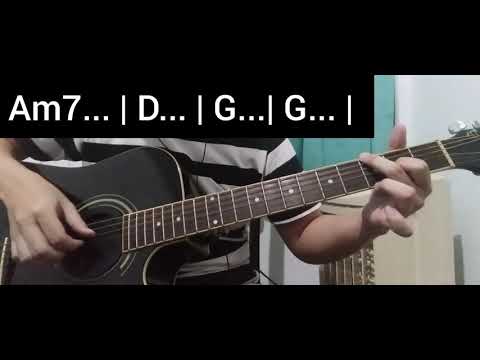 Guitar Tutorial ( Slow Version ) Fingerstyle Terlalu Cinta - Rossa