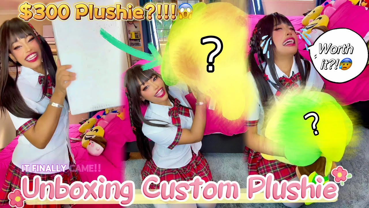 😩FINALLY! Unboxing Custom made Plushie😱!FROM MY FAVOURITE GAME😳Sachi Unboxes-  Custom Plushie Ep. 1💗