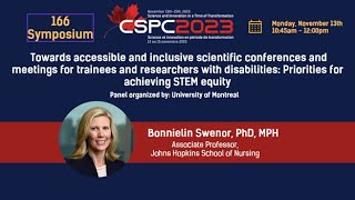 Symposium 166: Accessible, inclusive meetings for trainees & researchers with disabilities