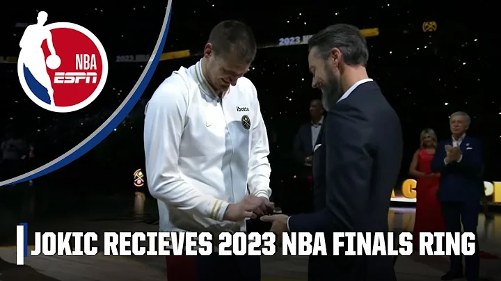 Nikola Jokic receives his Denver Nuggets 2023 NBA championship ring 🔥
