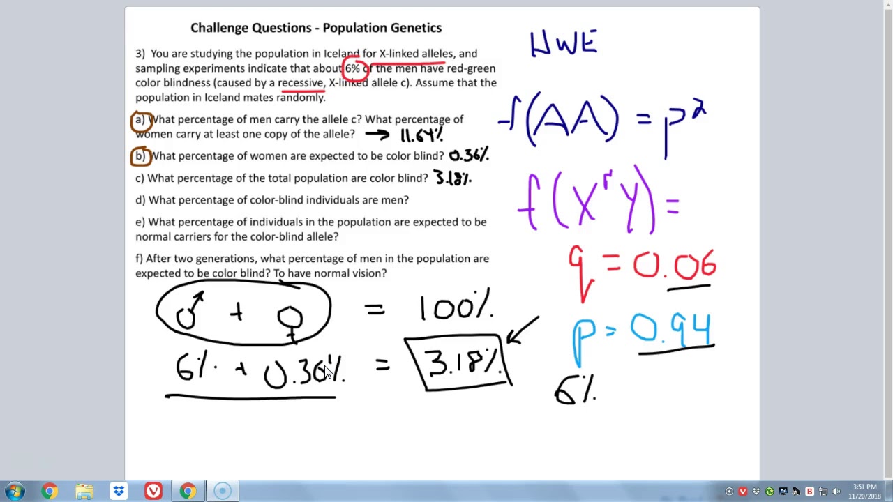 CQs 3 & 4 - Population Genetics