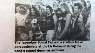 Spinal Tap Drummer Try Outs on MTV's Week In Rock Halloween 1991