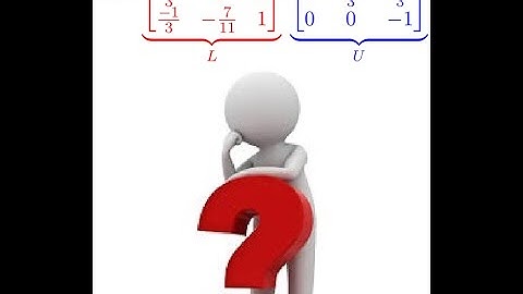 LU factorization short video for Doolittle and Crout Method
