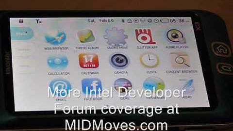 Moorestown MID UI Demo