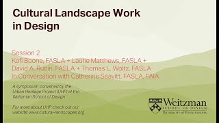 Session 2 Cultural Landscape Work in Design