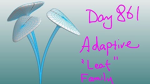 Revit Exercise (Day 961) - Adaptive "Leaf" Family