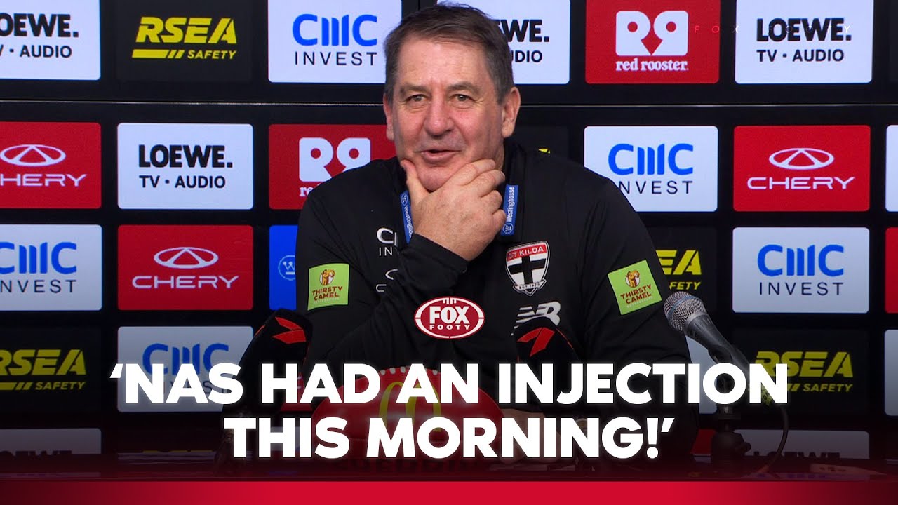 Lyon reveals Saints match-winner Nasiah ALMOST didn't play today 😮🤕 | St. Kilda Press Conference