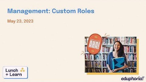 Management: Custom Roles