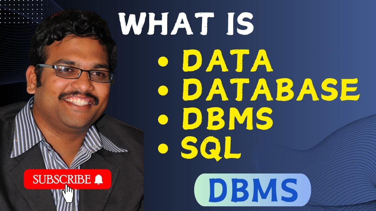WHAT IS DATA, DATABASE, DBMS & SQL || DBMS TEREMINOLOGY - YouTube