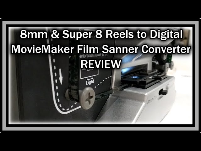 8mm & Super 8 Film to Digital Converter, Film Scanner Digitizer with 2.4  Screen, Convert 3” 5” 7” 9” Reels into 1080P Digital MP4 Files,Sharing 