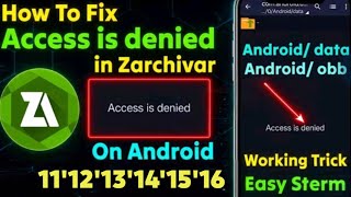 How Fix Access is denied Problem Any Android No Root Needed
