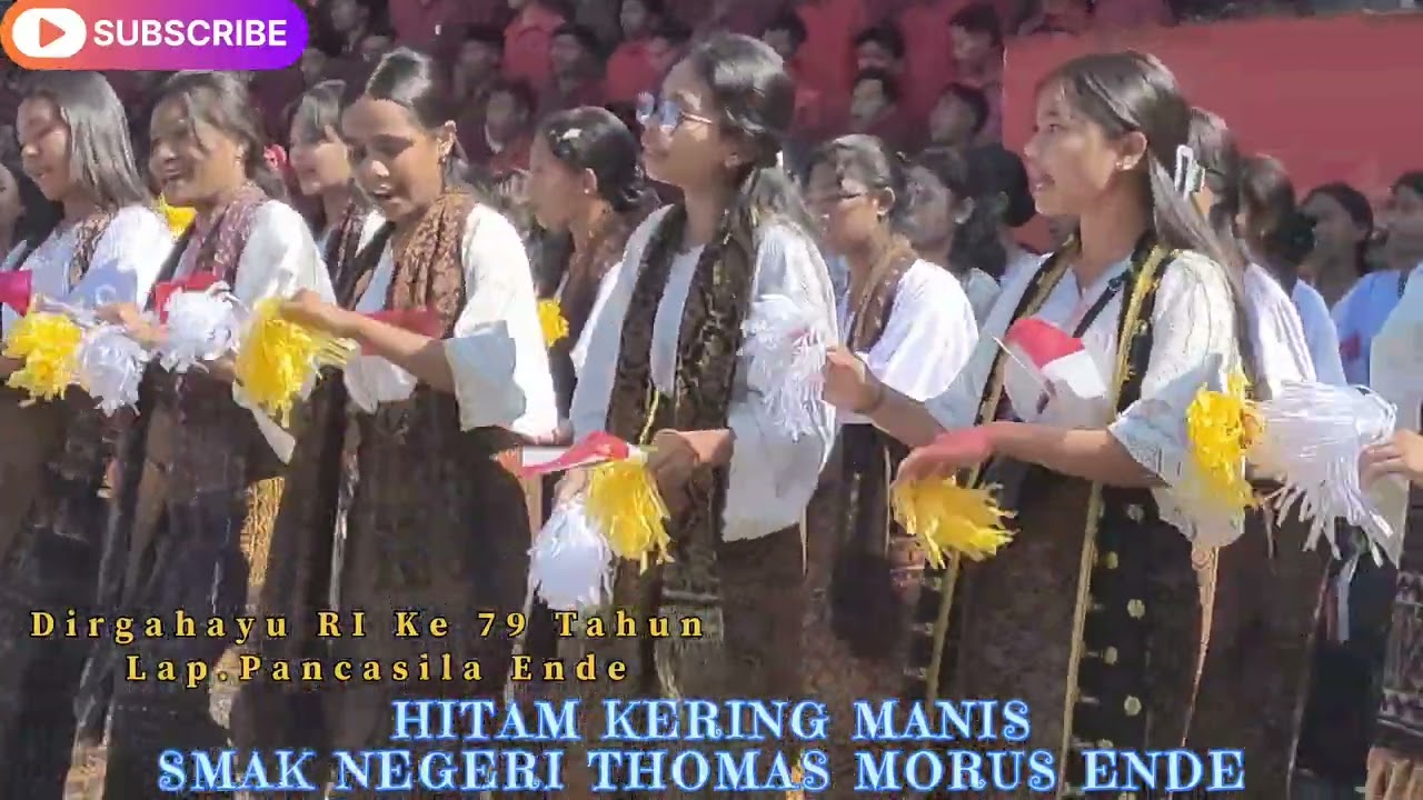 Koor SMAK Negeri Thomas Morus Ende Flores/Hut.RI Ke 79 Tahun Di Lap.Pancasila.2024