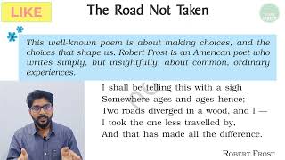 The Road Not Taken Class 9 | The Road Not Taken Class 9 chapter 1 poem