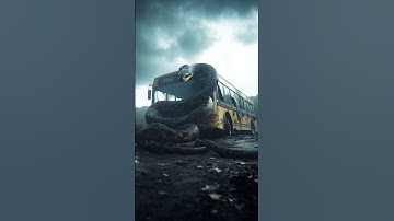 AI Travel Discovery | Python attacking Bus | Amazon Jungle #shorts  #nature  #art #ai  #animals