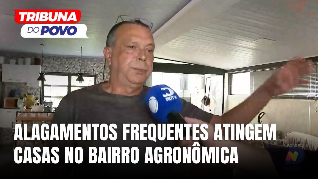 Moradores sofrem com alagamentos recorrentes na Agronômica