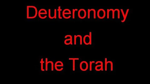 Deuteronomy and the Law of Moses