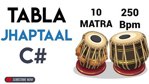 Tabla JhapTaal Loop | C# Scale | 250 Bpm | #muzzico