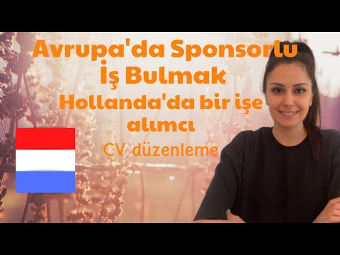 Yurtdışında Sponsorlu İş Bulmanın Yolları Avrupada nasıl iş bulunur?