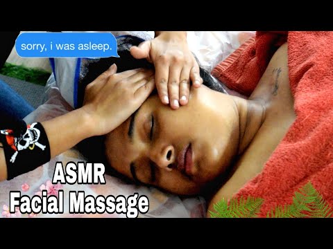 Calming Muscle Tension Face Massage - ASMR Indian Massage - Fall Asleep With Deep Tissue Massage 💆