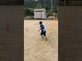 アジリティトレーニング ポールスラローム③ 小学3年生