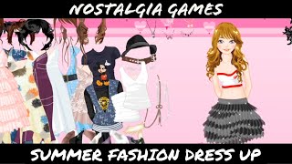 Nostalgia Games | Summer Fashion Dress Up screenshot 1