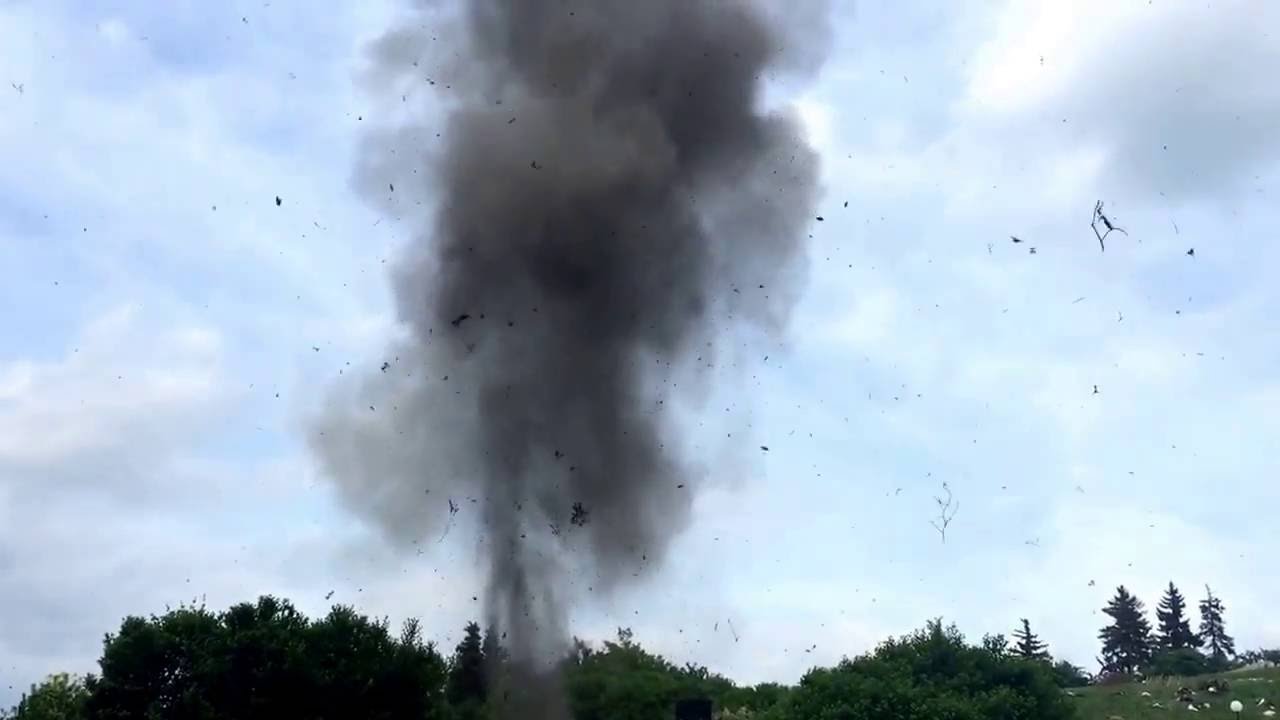 Imitation of bomb explosion YouTube