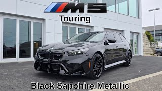 NEW ARRIVAL! 2027 BMW M5 Touring Black Sapphire Metallic on Kyalami Orange #bmw #m5 #g99