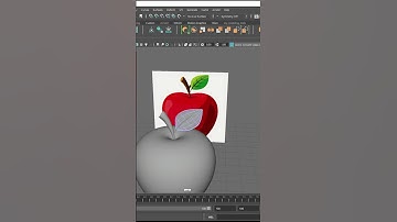 day5 of apple modeling in maya #3dmodeling  #maya #tutorial #apple  #digitalart #photoshop #adobe