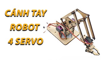 Bộ khung cánh tay robot 4 servo | Điện Tử Nshop