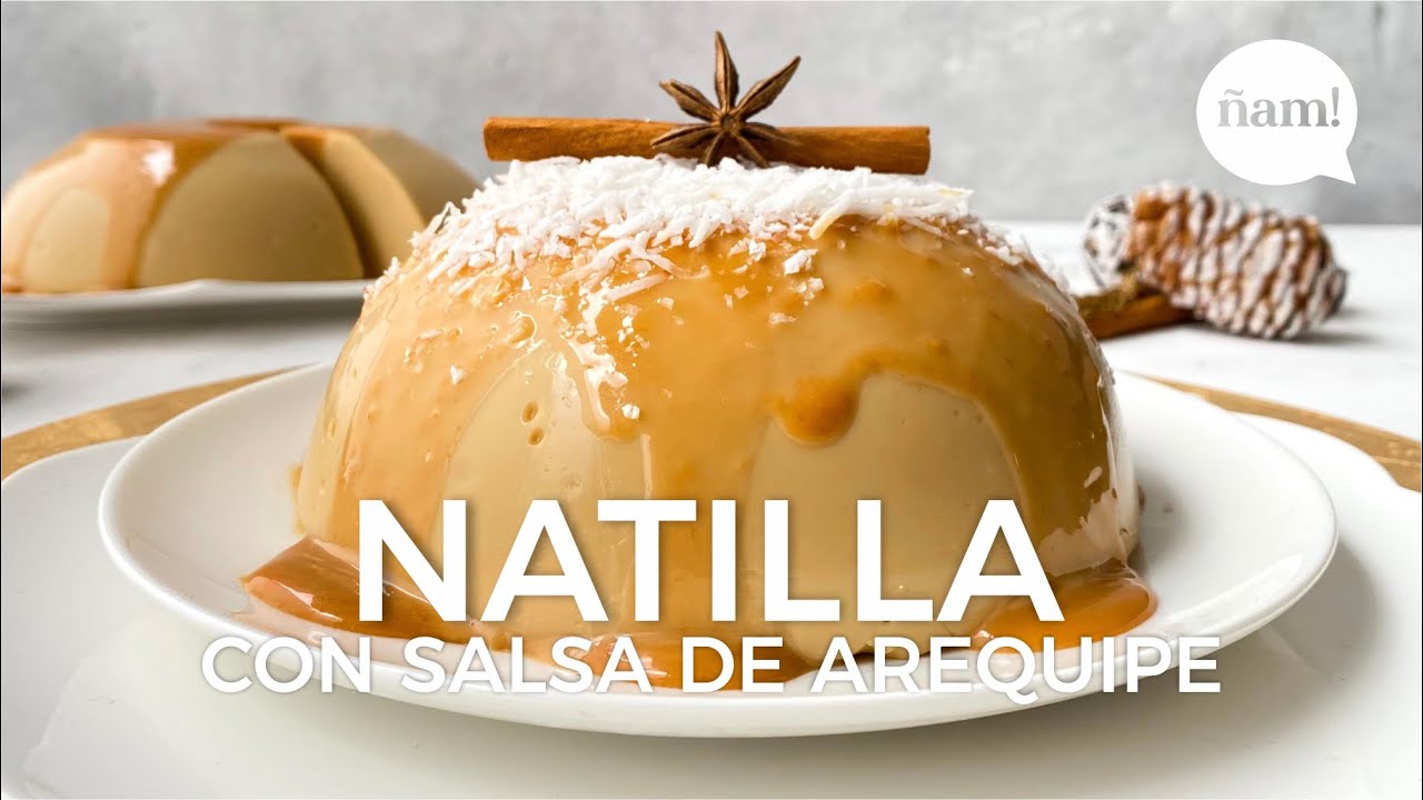 Aprende a hacer NATILLA COLOMBIANA con salsa de arequipe ? - Recetas de  Navidad | ÑAM! Recetas - YouTube