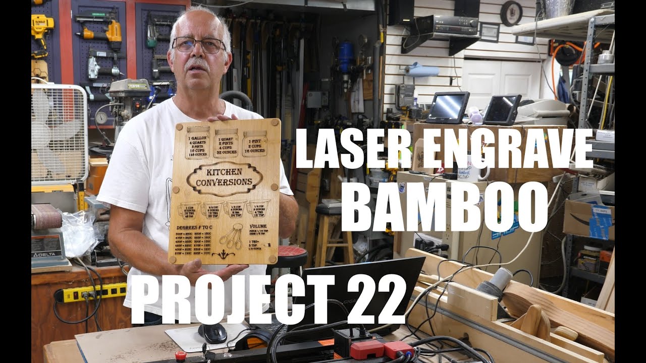 Laser Engrave Bamboo Beginner Laser Project 22 YouTube