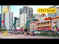 Walking in Vietnam. Peaceful evening Nha Trang city walk. Binaural Audio. [4K walking tour]