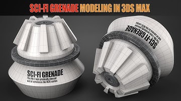 Topology Hard Surface: Sci-Fi Grenade with extrude Modeling In 3ds Max #1 || N°_150