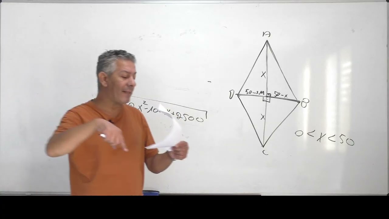 🎓 פתרון בגרות 471 קיץ 2021 מועד ב שאלה 8-בעיית קיצון גיאומטרית.