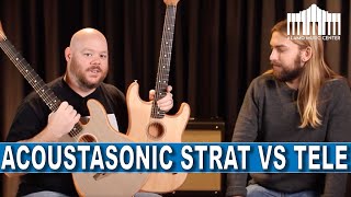 Fender Acoustasonic Stratocaster vs Acoustasonic Telecaster, the best comparison on the internet!