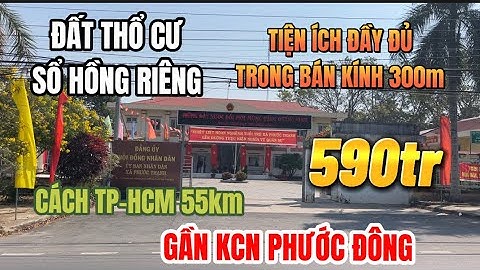 Đất thổ cư giá rẻ cho ace công nhân, gần KCN PHƯỚC ĐÔNG, tiện ích đầy đủ trong bán kính 300m. SHR.