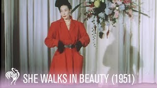 She Walks In Beauty | Fashion Show at Savoy Hotel, Pt. 2 (1951) | Vintage Fashion