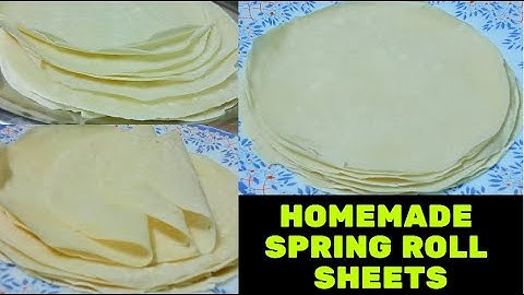 Homemade Spring Roll Sheets | Multipurpose Wrappers | स्प्रिंग रोल शीट बनाने की सीक्रेट रेसिपी |