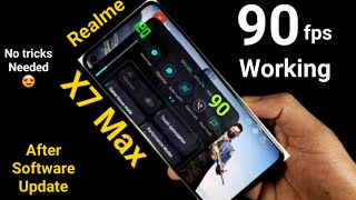 Realme X7 Max BGMI 90fps Working No tricks needed After Software Update A. 19